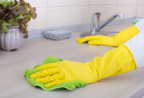 Kitchen and bathroom deep clean in a TW1 home