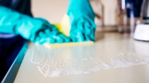 Deep cleaning of tile and stone flooring in TW1
