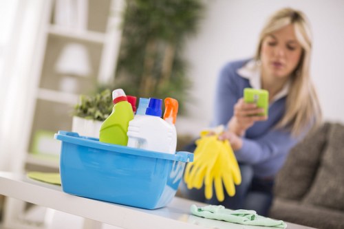 Local waste separation and transfer station operations for carpet cleaning materials